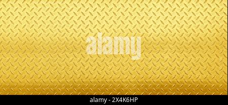 gold background, metal texture with diamond print. Stock Photo