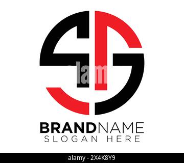 S G logo design vector template Stock Vector