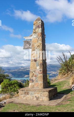 Sign of the Kiwi, Summit Road, Governors Bay, Banks Peninsula, Canterbury Region, New Zealand Stock Photo