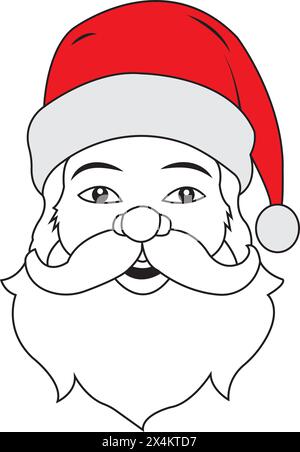 Santa claus icon vector illustration template design Stock Vector