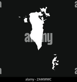 Bahrain map icon,vector illustration symbol design Stock Vector