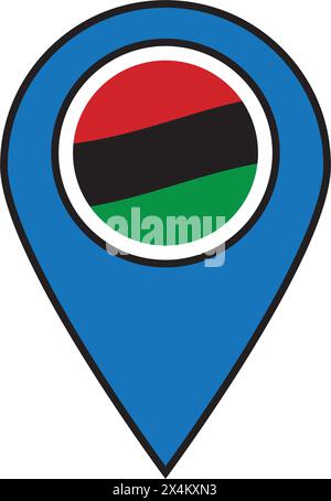 Libya map icon,vector illustration symbol background Stock Vector