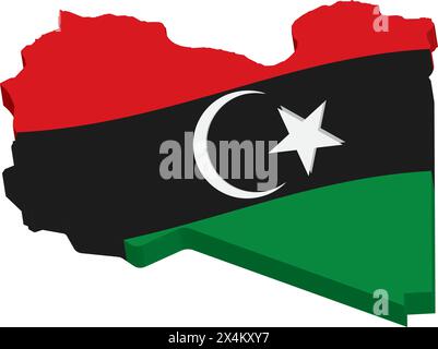 Libya map icon,vector illustration symbol background Stock Vector