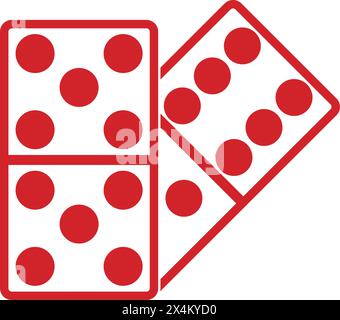 Dominoes icon. vector illustration symbol design Stock Vector