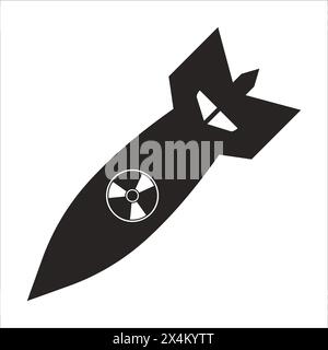 Nuclear Bomb icon,vector illustration symbol design Stock Vector