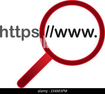 Https Protocol - Browsing Trends and Connection Security,vector illustration symbol design Stock Vector