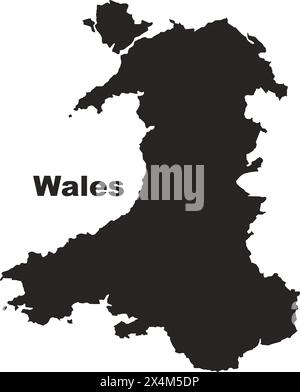 wales map icon,vector illustration symbol design Stock Vector