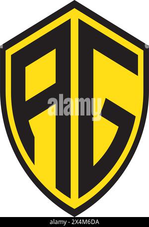 AG letter logo,symbol technology vector design Stock Vector