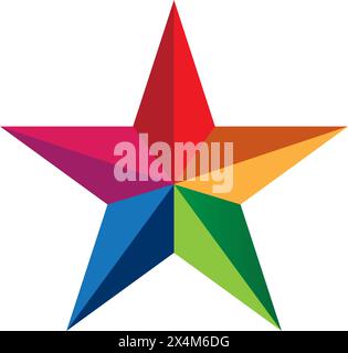 colorful star logo.vector illustration design Stock Vector