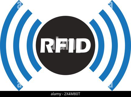 Radio Frequency Identification or RFID icon , vector illustration symbol design Stock Vector