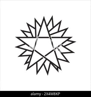 Blasphemy religion icon vector illustration symbol desiign Stock Vector