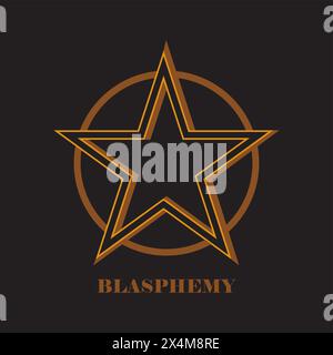 Blasphemy religion icon vector illustration symbol desiign Stock Vector