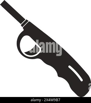 lighter or torch icon vector illustration symbol design Stock Vector