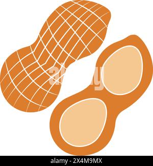 Peanut icon vector illustration symbol design Stock Vector