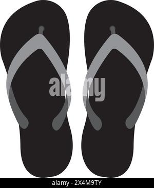 flip-flops icon vector illustration symbol design Stock Vector