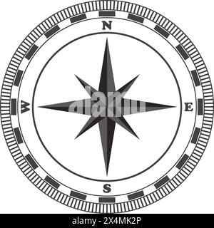 Compass vector icon illustration template design Stock Vector