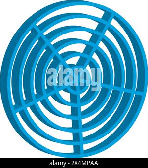 trendy circle logo vector illustration abstract design Stock Vector