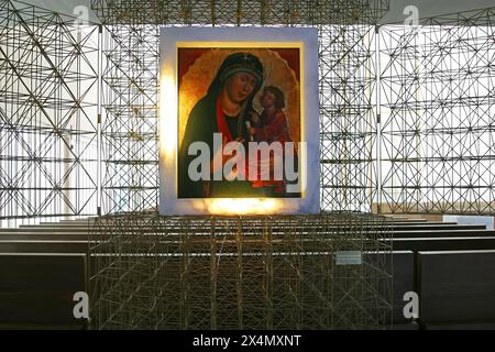 Madonna with Child, Church of the Sacred Heart of Jesus in Munich, Germany Stock Photo