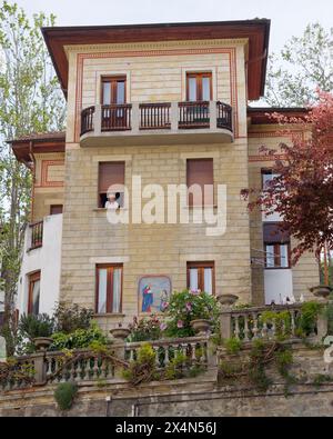 Town of Saint Vincent in the Aosta Valley region, NW Italy. May 04, 2024 Stock Photo