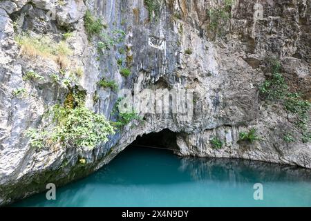 The Blagaj Dervish Tekke, located near Mostar, was established in the 15th century by the Bektashi order Stock Photo