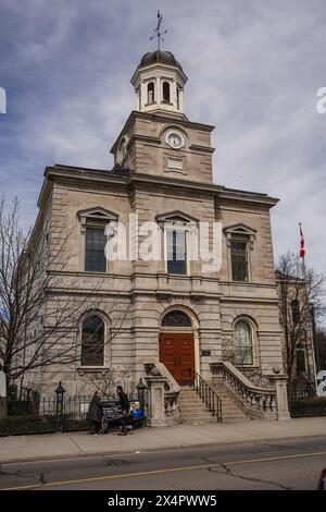 St Catherines old courthouse, formally Lincoln County Courthouse, is a 2 story Georgian style building constructed in 1848, its design inspired by and Stock Photo