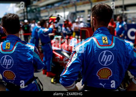 Miami, Etats Unis. 04th May, 2024. Scuderia Ferrari HP during the Formula 1 Crypto.com Miami Grand Prix 2024, 6th round of the 2024 Formula One World Championship from May 3 to 5, 2024 on the Miami International Autodrome, in Miami, United States of America - Photo DPPI Credit: DPPI Media/Alamy Live News Stock Photo