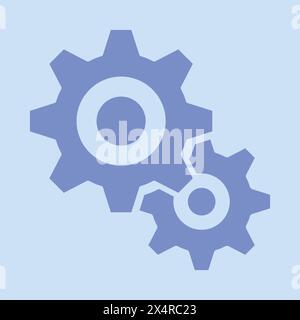 Setting Gear Illustration Vector. Setting Gear Icon Vector Stock Vector