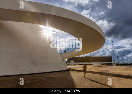 National museum in Brasília, MUSEU Nacional da República, Brasilia, Brazil Stock Photo