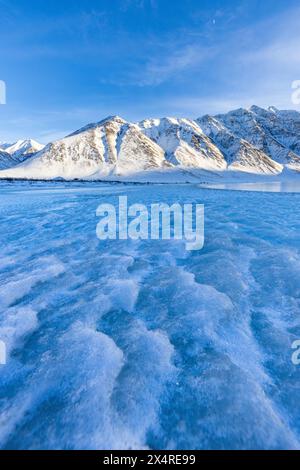 Ice Lake at Atigun pass, Brooks Range, Alaska, USA Stock Photo