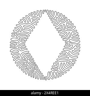 Single one line drawing poker playing cards suit diamond design shape single icon. Diamond suit deck of playing card used for ace in casino. Swirl cur Stock Vector