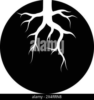 tree root icon template design illustration Stock Vector Image & Art ...