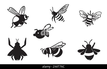 Barbut Cuckoo Bumblebee illustration minimal style icon EPS 10 And JPG Stock Vector