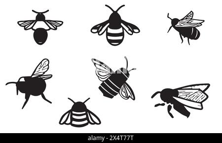 Barbut s Cuckoo Bumblebee illustration minimal style icon  EPS 10 And JPG Stock Vector
