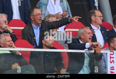 Stuttgart, Germany. 04th May, 2024. Erwin Staudt (ehemaliger Praesident) (ex President VFB ), in the match VFB STUTTGART - FC BAYERN MUENCHEN 3-1 on May 4, 2024 in Stuttgart, Germany. Season 2023/2024, 1.Bundesliga, matchday 32, 32.Spieltag, Muenchen, Munich Photographer: ddp images/star-images - DFL REGULATIONS PROHIBIT ANY USE OF PHOTOGRAPHS as IMAGE SEQUENCES and/or QUASI-VIDEO - Credit: ddp media GmbH/Alamy Live News Stock Photo