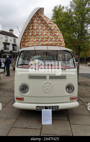 Volkswagen Camper van at a show in England Stock Photo - Alamy