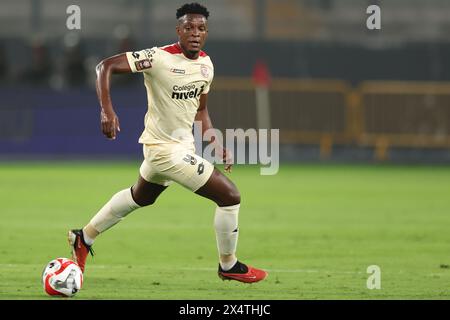 Lima, Peru. 03rd May, 2024. Victor Perlaza of UTC during the Liga 1 match between Alianza de Lima and UTC Cajamarca played at Nacional Stadium on May 3, 2024 in Lima, Peru. (Photo by Miguel Marrufo/PRESSINPHOTO) Credit: PRESSINPHOTO SPORTS AGENCY/Alamy Live News Stock Photo