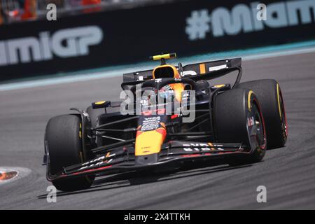 Miami, Florida, USA. 4th May, 2024. May 4, 2024, Miami, United States: May 4th, 2024, Miami, United States; F1 Miami Grand Prix Sprint Race; Sergio Perez of Mexico driving the (11) Oracle Red Bull Racing RB20 on track. (Credit Image: © Jan Kolodziej/ZUMA Press Wire) EDITORIAL USAGE ONLY! Not for Commercial USAGE! Stock Photo