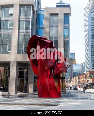 sculpture by Albert Paley, Gloucester and Yonge Streets, 2020, Toronto, Canada Stock Photo