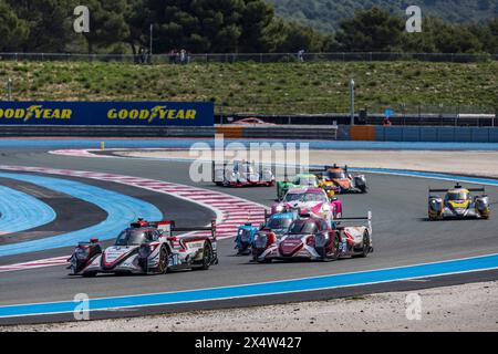 10 CULLEN Ryan (gbr), RICHELMI Stéphane (mco), DRUGOVICH Felipe (bra), Vector Sport, Oreca 07 - Gibson, action during the 2nd round of the 2024 Michelin Le Mans Cup on the Circuit Paul Ricard from May 3 to 5, 2024 in Le Castellet, France - Photo Marc de Mattia/DPPI Credit: DPPI Media/Alamy Live News Stock Photo