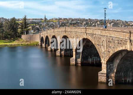 The historic harbour in Banff, Aberdeenshire, Scotland Stock Photo