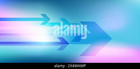 Speed, direction arrows, abstract background, website header template Stock Vector