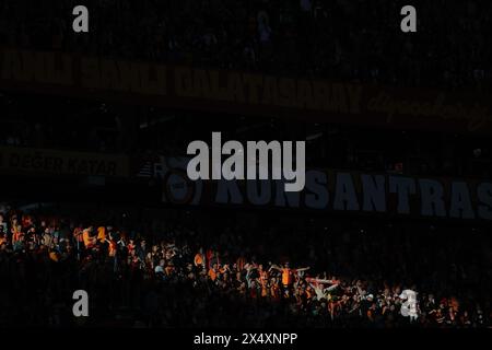 Istanbul, Turkey. 05th May, 2024. Istanbul, Turkey, May 5th 2024: Galatasaray fans during the Turkish Super League football match between Galatasaray and Sivasspor at Rams Park, Turkey. (EO/SPP) Credit: SPP Sport Press Photo. /Alamy Live News Stock Photo