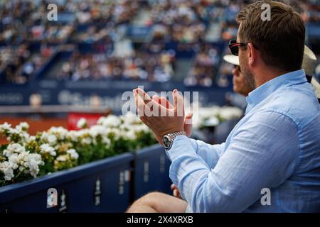 Barcelona, Spain. 21th Apr, 2024. The crowd at the Barcelona Open Banc de Sabadell Tennis Tournament at the Reial Club de Tennis Barcelona in Barcelon Stock Photo