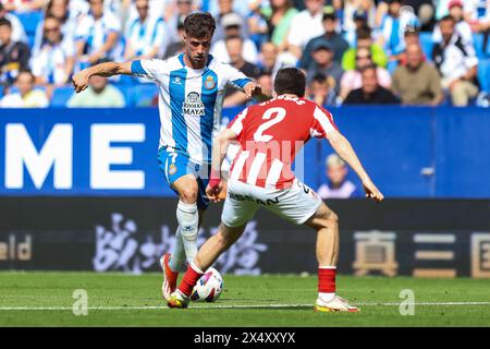 Barcelona, Spain. 05th May, 2024. Javi Puado (7) of Espanyol seen during the LaLiga 2 match between Espanyol and Sporting Gijon at the Stage Front Stadium in Barcelona. (Photo Credit: Gonzales Photo/Alamy Live News Stock Photo