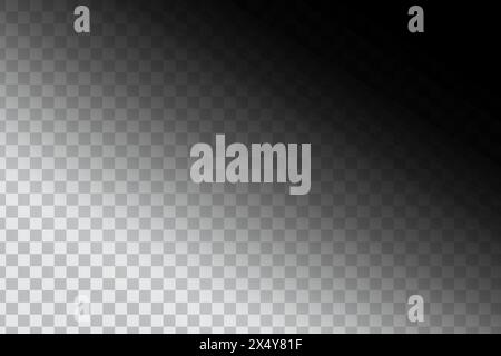 Checkerboard fade. Dark to light. Diagonal gradient. Vector background. Stock Vector
