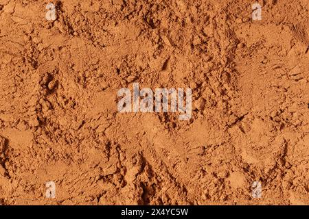 Abstract relief background made from fine dust, top view. Stock Photo