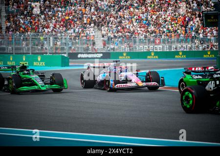 Miami Gardens, FL, USA. 5th May 2024. Race. F1 Miami GP at Miami Autodrome in Miami Gardens, Florida, USA. Credit: Yaroslav Sabitov/YES Market Media/Alamy Live News. Stock Photo