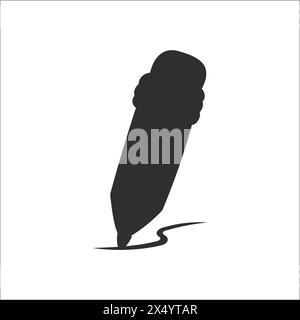 Black silhouette.Design element. Template for your design, books, stickers, posters, cards, child clothes. Isolated on white background. Vector illust Stock Vector