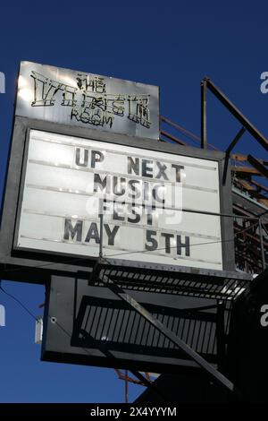 Los Angeles, California, USA 5th May 2024 The Viper Room on Sunset Blvd, formerly owned by Johnny Depp, where singers/musicians the Red Hot Chili Peppers, Stone Temple Pilots, Pearl Jam, Counting Crows, Johnny Cash, Cher performed concerts here, and location where actor River Phoenix died at 8852 Sunset Blvd on May 5, 2024 in Los Angeles, California, USA. Photo by Barry King/Alamy Stock Photo Stock Photo