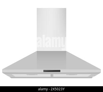 Extractor hood. Kitchen range hoods. Vector illustration. Eps 10. Stock Vector